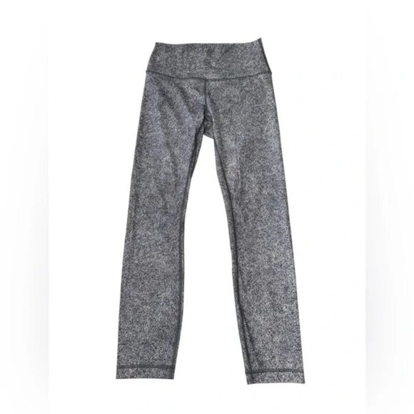 LULULEMON - Wunder Under Crop III Rio Mist White Black Size 6 - Picture 9 of 11